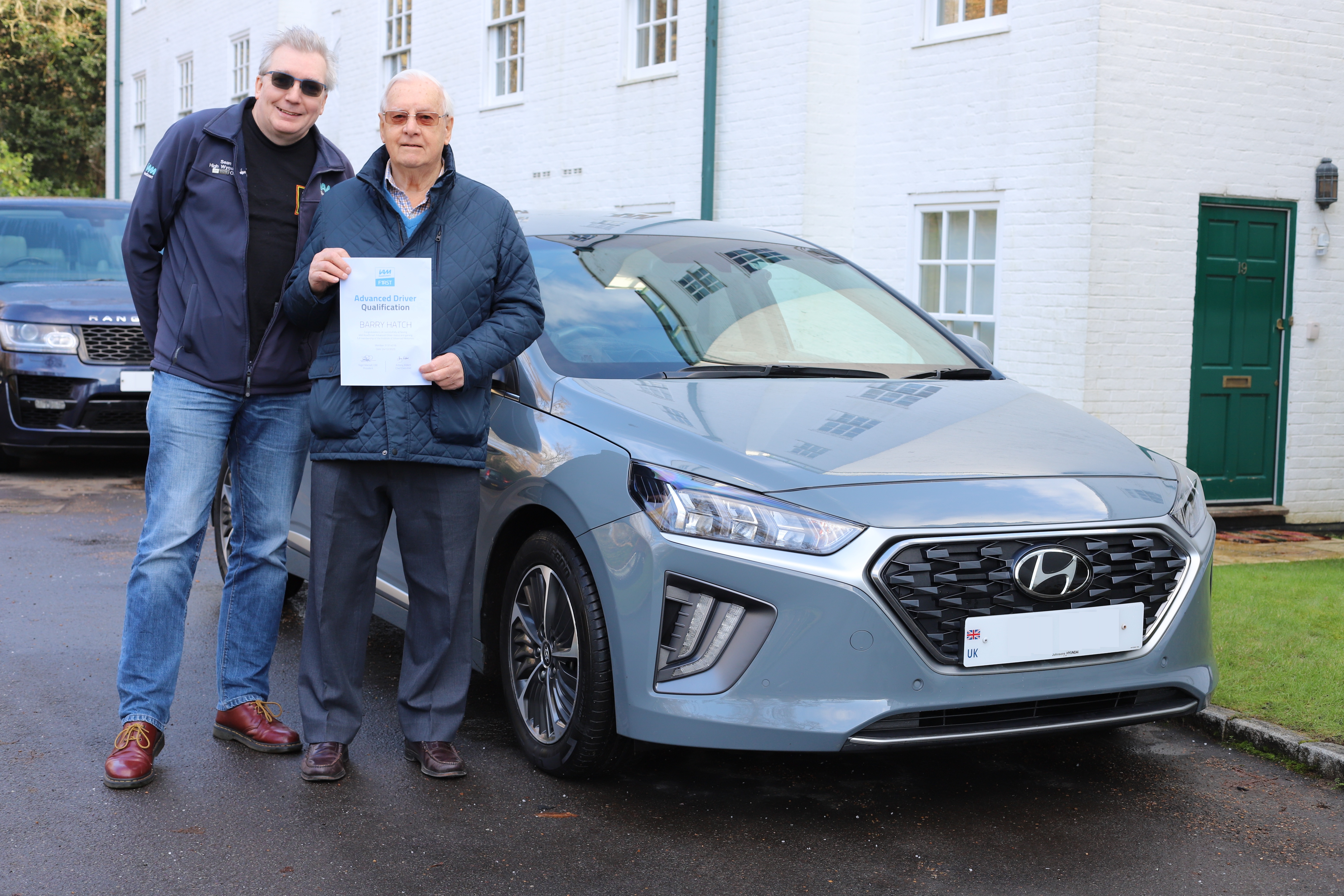 Barry Hatch with Observer Sean Pearce